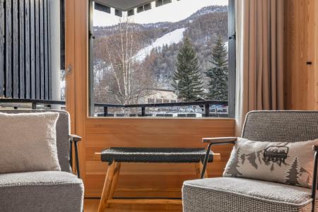 Ski verhuur Appartement 4 kamers bergnis 6 personen - Les Chardons Bleus - Serre Chevalier - Woonkamer