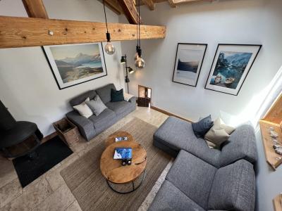 Ski verhuur Appartement duplex 4 kamers 8 personen - Maison de Pays Bertille - Serre Chevalier - Woonkamer