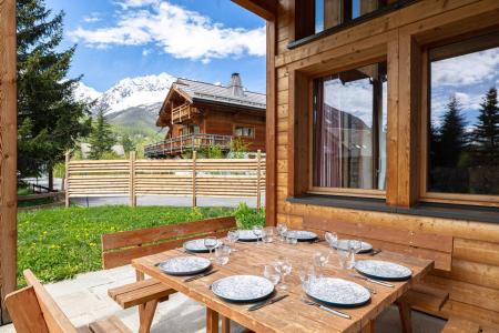 Rent in ski resort 9 room triplex chalet 9 people (Marmotte 1) - MARMOTTANT - Serre Chevalier - Terrace