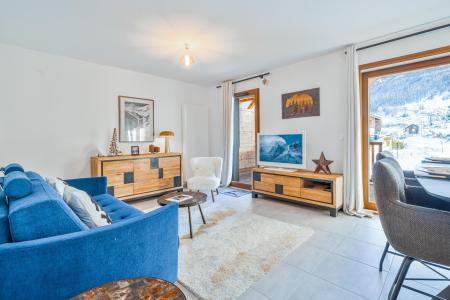 Rent in ski resort 3 room apartment 6 people (Puy Jaumar D02) - Résidence Caeli - Serre Chevalier - Living room