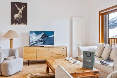 Rent in ski resort 4 room apartment 6 people (Gariguette) - Résidence Caeli - Serre Chevalier - Living room