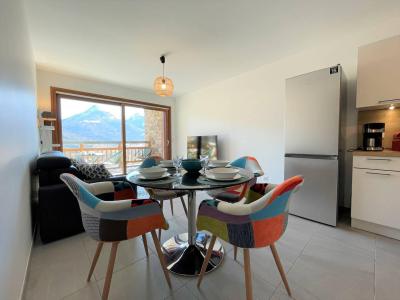 Ski verhuur Appartement 2 kamers 4 personen (Milane) - Résidence Domaine des Grands Chalets - Serre Chevalier - Woonkamer