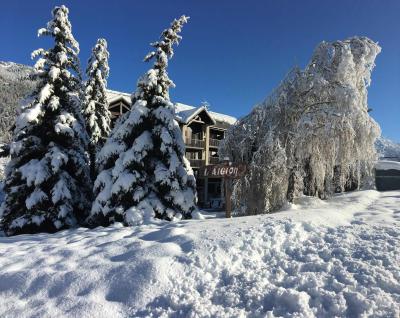 Vacances en montagne Résidence l'Aiglon - Serre Chevalier - Extérieur hiver