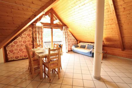 Ski verhuur Appartement 3 kamers 5 personen (201) - Résidence l'Ancolie - Serre Chevalier - Woonkamer