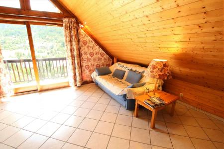 Ski verhuur Appartement 3 kamers 5 personen (201) - Résidence l'Ancolie - Serre Chevalier - Woonkamer