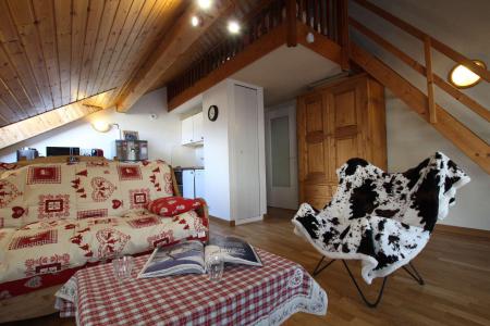 Ski verhuur Studio mezzanine 4 personen (F403) - Résidence Pré du Moulin F - Serre Chevalier - Woonkamer