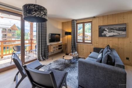 Skiverleih Duplex Wohnung 4 Zimmer Kabine 10 Personnen - Résidence Terresens Cristal Lodge - Serre Chevalier - Wohnzimmer