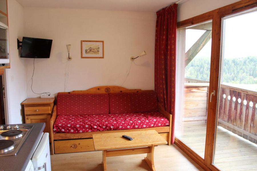 Ski verhuur Appartement 2 kamers bergnis 6 personen (BL22) - Les Chalets de SuperD Bleuet - Superdévoluy - Woonkamer