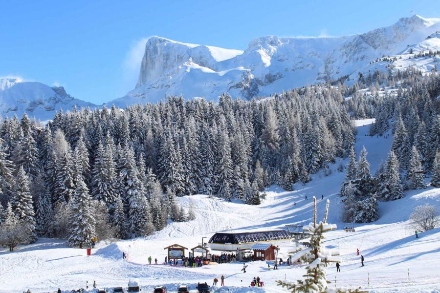 Аренда на лыжном курорте Les Chalets de SuperD Fraxinelle - Superdévoluy - зимой под открытым небом