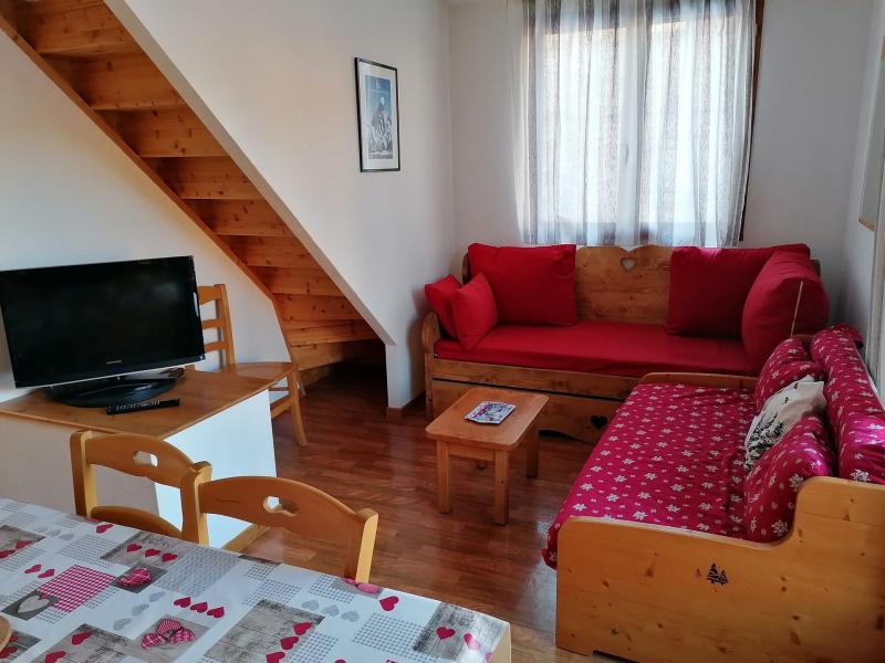 Ski verhuur Chalet mitoye 3 kamers  6 personen (K2) - Résidence le Hameau du Puy - Superdévoluy - Woonkamer