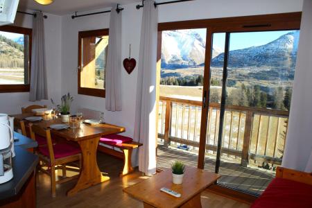 Rent in ski resort 2 room apartment cabin 6 people (AN55) - Les Chalets de SuperD Ancolie - Superdévoluy - Living room