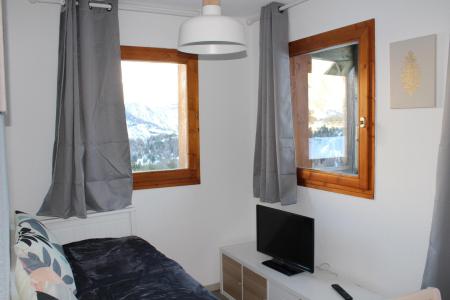 Skiverleih 3-Zimmer-Holzhütte für 4 Personen (BL33) - Les Chalets de SuperD Bleuet - Superdévoluy - Wohnzimmer