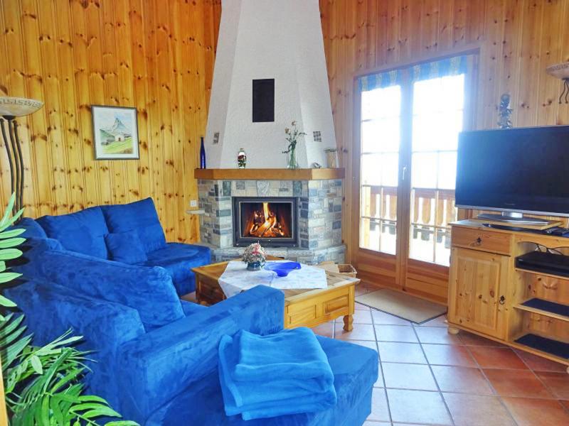 Rent in ski resort Chalet Albert - Thyon - Fireplace