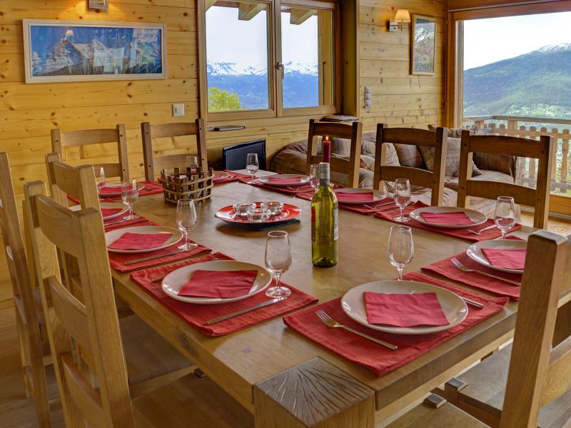 Location au ski Chalet Bryher - Thyon - Salle à manger