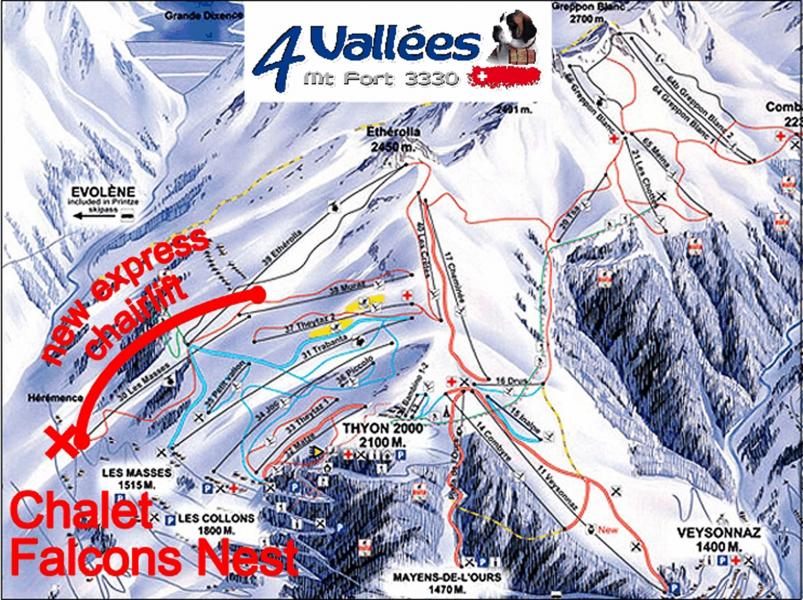 Alquiler al esquí Chalet Falcons Nest - Thyon - Plano