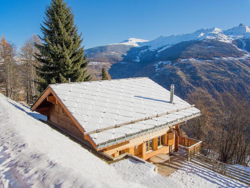 Rent in ski resort Chalet Greppon Blanc - Thyon - Winter outside