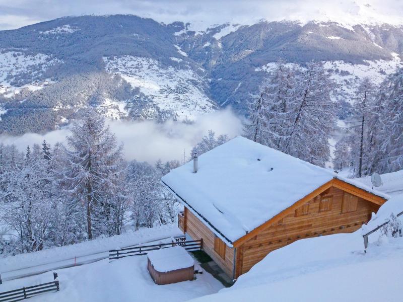 Vacances en montagne Chalet Marguerite - Thyon - Extérieur hiver