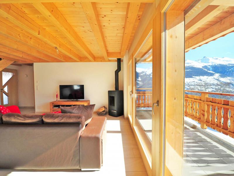 Аренда на лыжном курорте Chalet Ourson Blanc - Thyon - Телевизор с плоским экраном