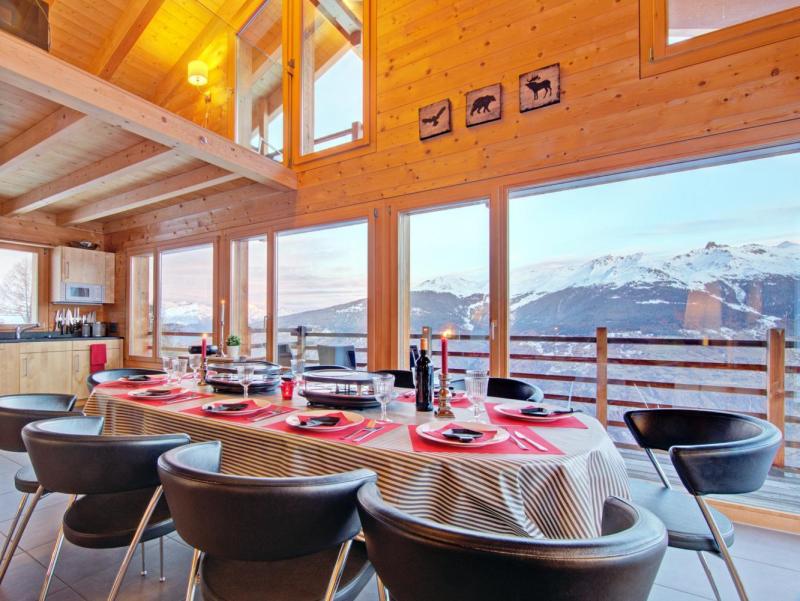 Rent in ski resort Chalet Sur Piste - Thyon - Living room