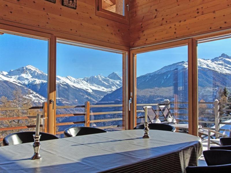 Rent in ski resort Chalet Sur Piste - Thyon - Living room