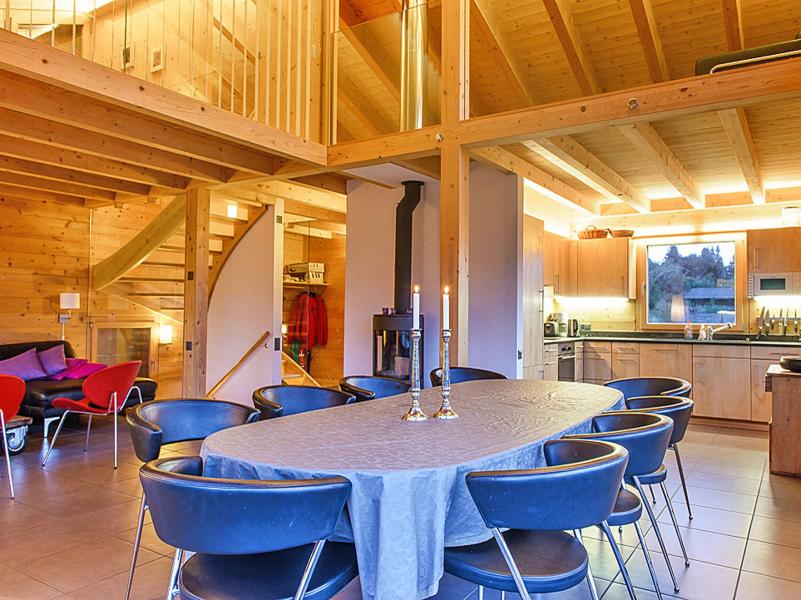 Location au ski Chalet Sur Piste - Thyon - Salle à manger