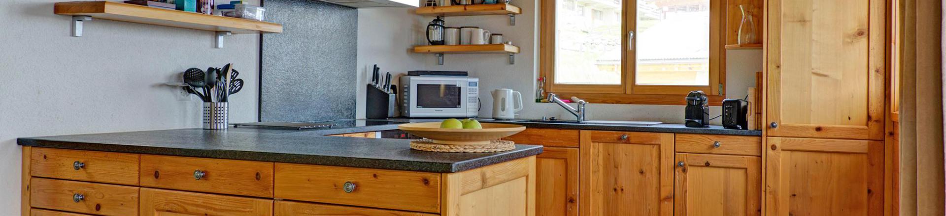 Rent in ski resort Chalet Perle des Collons - Thyon - Open-plan kitchen