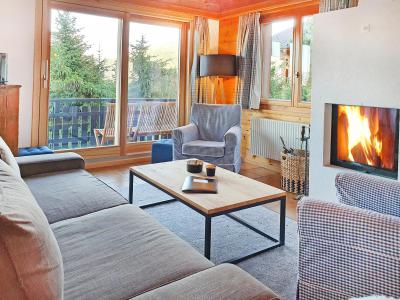 Rent in ski resort Chalet Altitude 1900 - Thyon - Living room