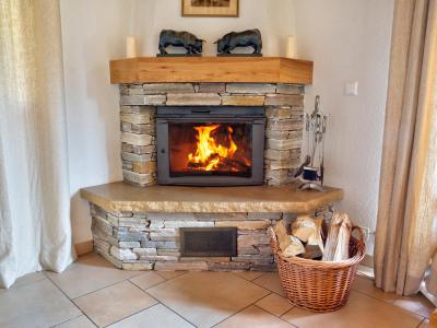 Rent in ski resort Chalet Collons 1850 - Thyon - Fireplace