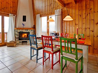 Rent in ski resort Chalet Krokus - Thyon - Dining area