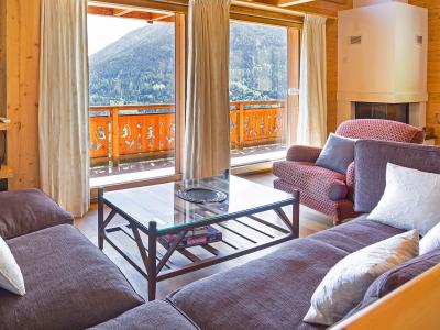 Rent in ski resort 6 room chalet 8 people - Chalet Mountain Star - Thyon - Living room