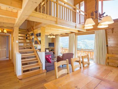 Ski verhuur Chalet 6 kamers 8 personen - Chalet Mountain Star - Thyon - Woonkamer