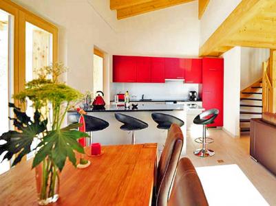 Rent in ski resort Chalet Ourson Blanc - Thyon - Dining area
