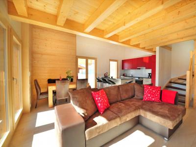 Rent in ski resort Chalet Ourson Blanc - Thyon - Living room