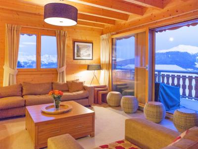 Rent in ski resort Chalet Teychenne Mungo - Thyon - Living area