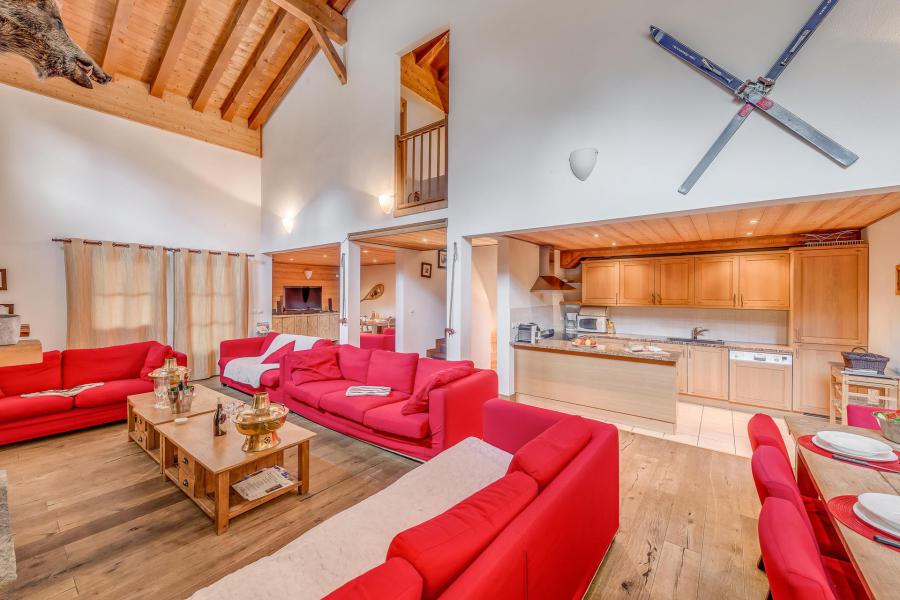 Rent in ski resort 7 room chalet 12 people (CH) - Chalet Aspen - Tignes - Living room