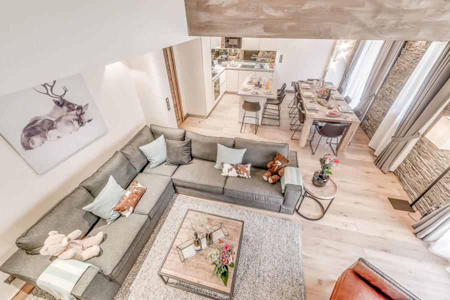 Skiverleih 6 Zimmer Maisonettewohnung für 9 Personen (P) - Chalet Eagle Lodge - Tignes - Wohnzimmer