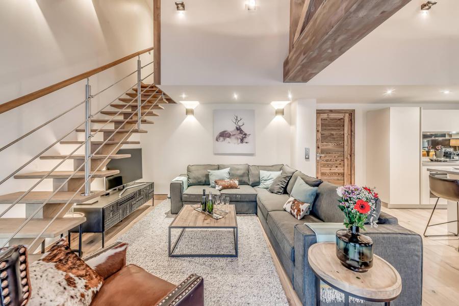 Skiverleih 6 Zimmer Maisonettewohnung für 9 Personen (P) - Chalet Eagle Lodge - Tignes - Wohnzimmer