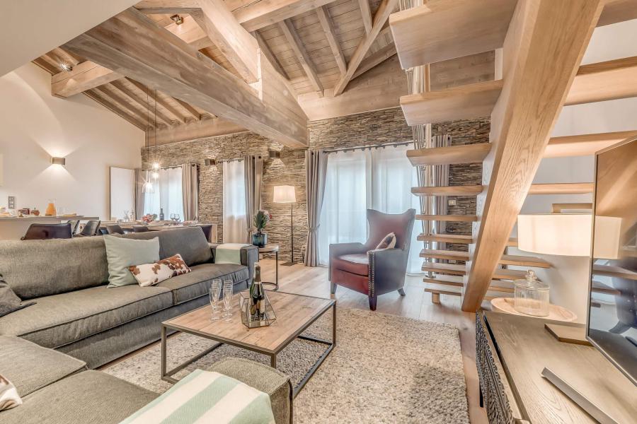 Skiverleih 6 Zimmer Maisonettewohnung für 9 Personen (P) - Chalet Eagle Lodge - Tignes - Wohnzimmer