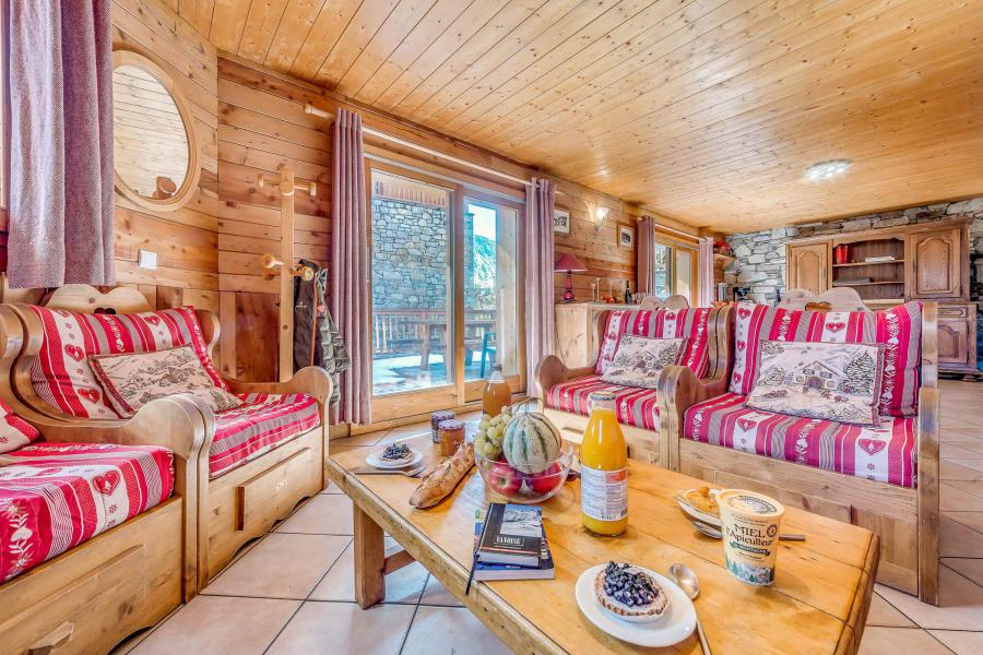 Ski verhuur Appartement duplex 7 kamers 14 personen (1CH) - Chalet Gypaete - Tignes - Woonkamer