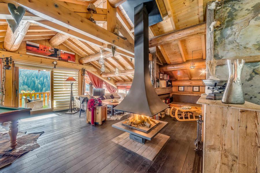Rent in ski resort 9 room triplex chalet 15 people (CH) - Chalet Iseran - Tignes - Living room
