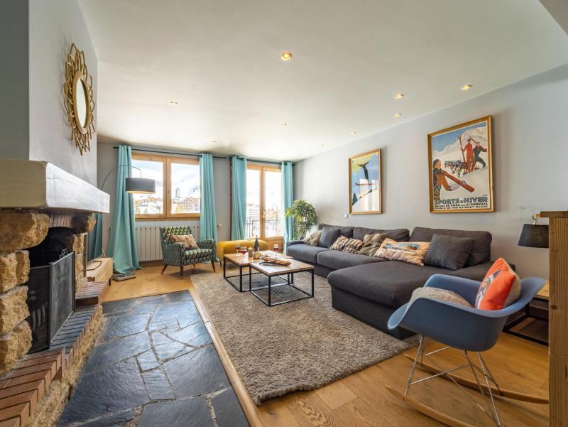 Rent in ski resort 5 room apartment 12 people (01) - Chalet Millonex - Tignes - Living room