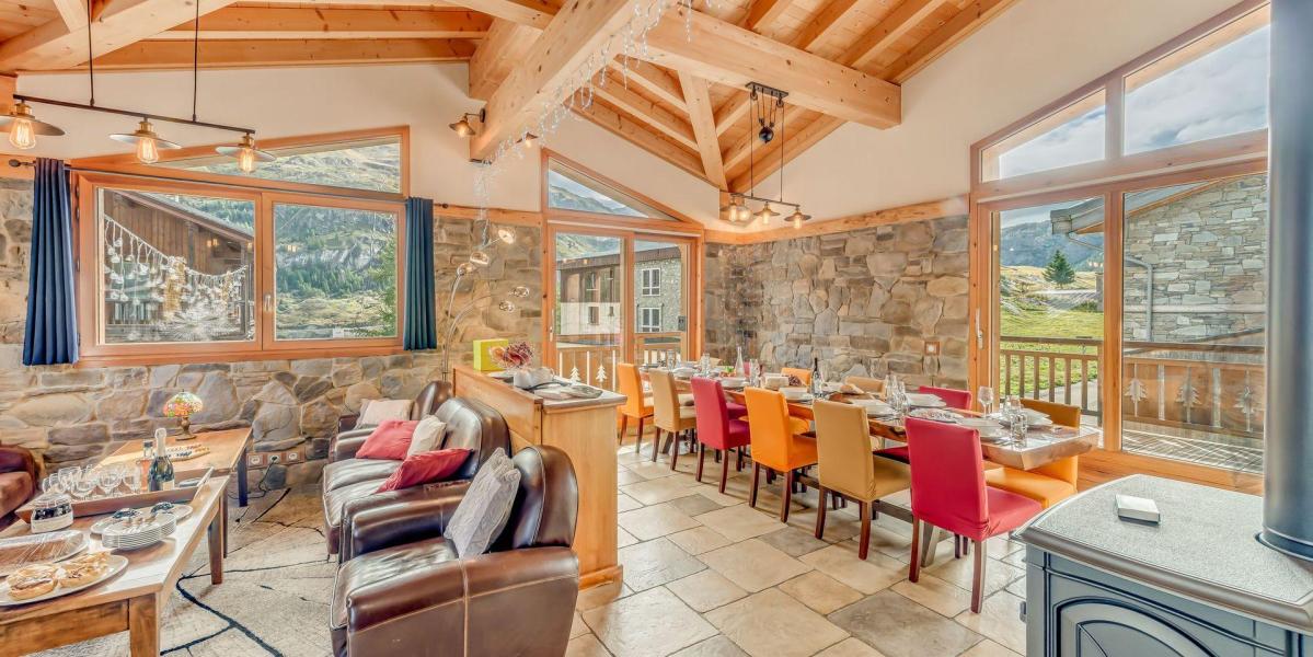 Rent in ski resort 7 room triplex chalet 12 people - Chalet Monte Bianco - Tignes