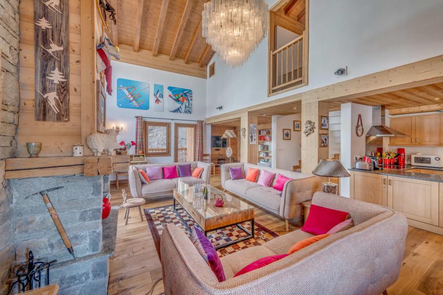 Ski verhuur Chalet 7 kamers 12 personen (CH) - Chalet Zanskar - Tignes - Woonkamer