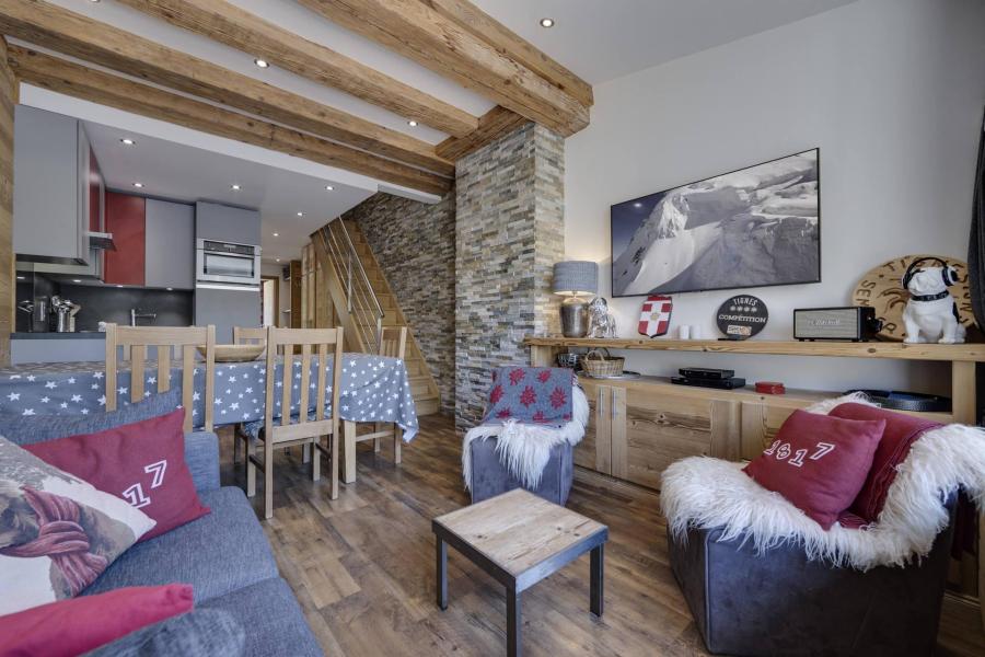 Skiverleih 4 Zimmer Maisonettewohnung für 8 Personen (B148) - Hauts Du Val Claret B1 - Tignes - Wohnzimmer