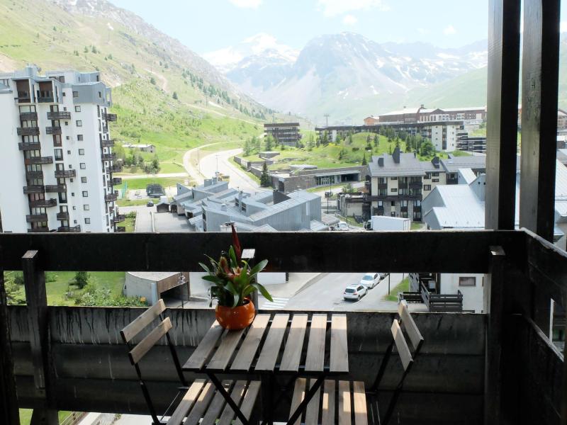 Ski verhuur Studio bergnis 4 personen (105) - La Résidence Home Club - Tignes - Balkon