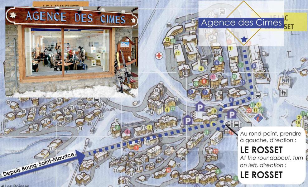 Rent in ski resort La Résidence la Tour du Lac - Tignes - Plan