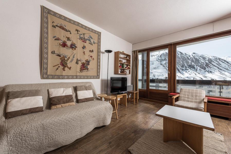 Ski verhuur Appartement 2 kamers bergnis 6 personen (623) - La Résidence le Bec Rouge - Tignes - Woonkamer
