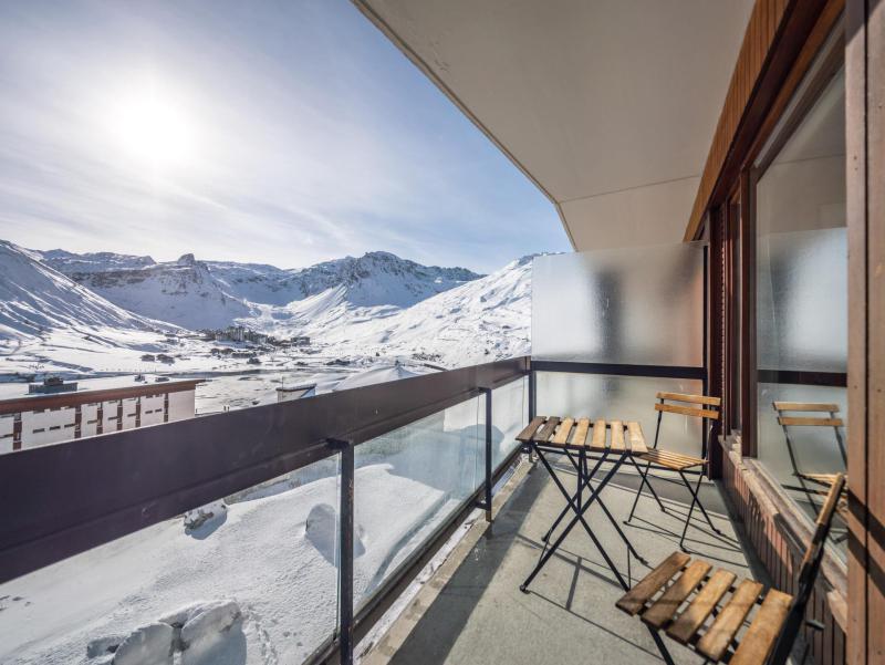 Rent in ski resort Studio 4 people (242) - La Résidence le Bec Rouge - Tignes - Balcony