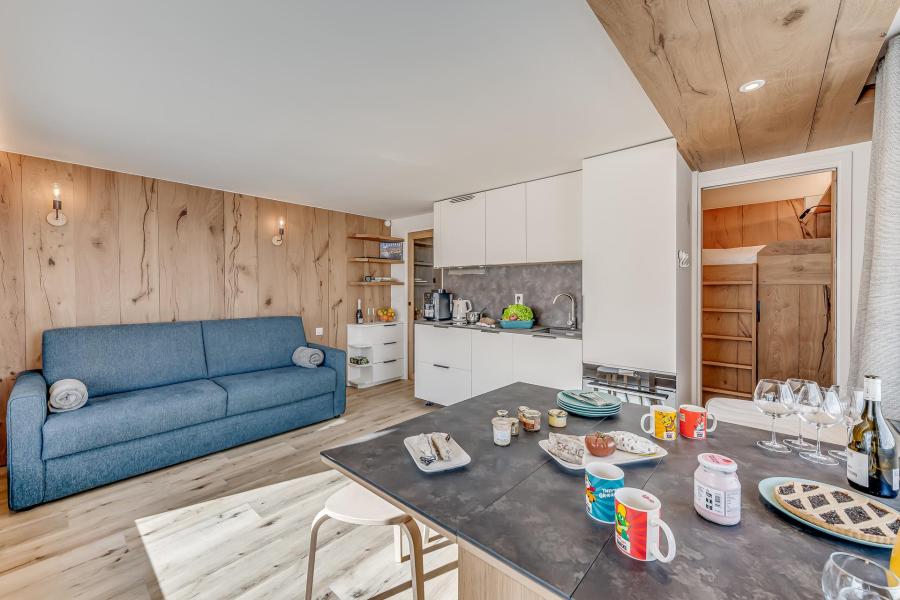 Ski verhuur Studio bergnis 4 personen (208P) - La Résidence le Palafour - Tignes - Woonkamer