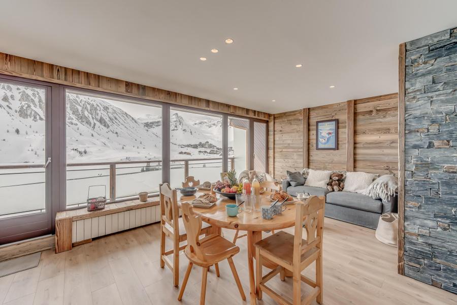 Rent in ski resort 2 room apartment sleeping corner 6 people (12P) - La Résidence les Cimes - Tignes - Living room